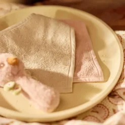Jollein Lot de 2 Bavoirs Bandana - Silk Rose & Sand