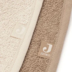 Jollein Lot de 2 Bavoirs Bandana - Milky Coffee & Sand