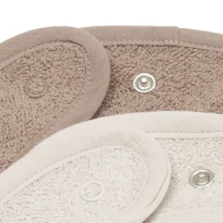 Jollein Lot de 2 Bavoirs Eponge - Milky Coffee & Sand