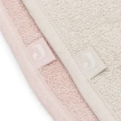 Jollein Lot de 2 Bavoirs Eponge - Silk Rose & Sand
