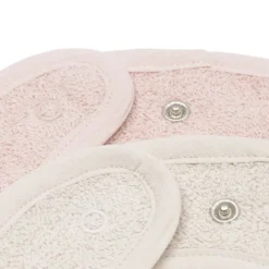 Jollein Lot de 2 Bavoirs Eponge - Silk Rose & Sand