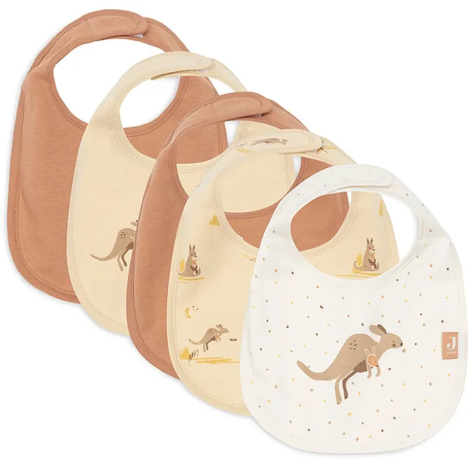 Jollein Lot de 5 Bavoirs Imperméables - Kangaroots