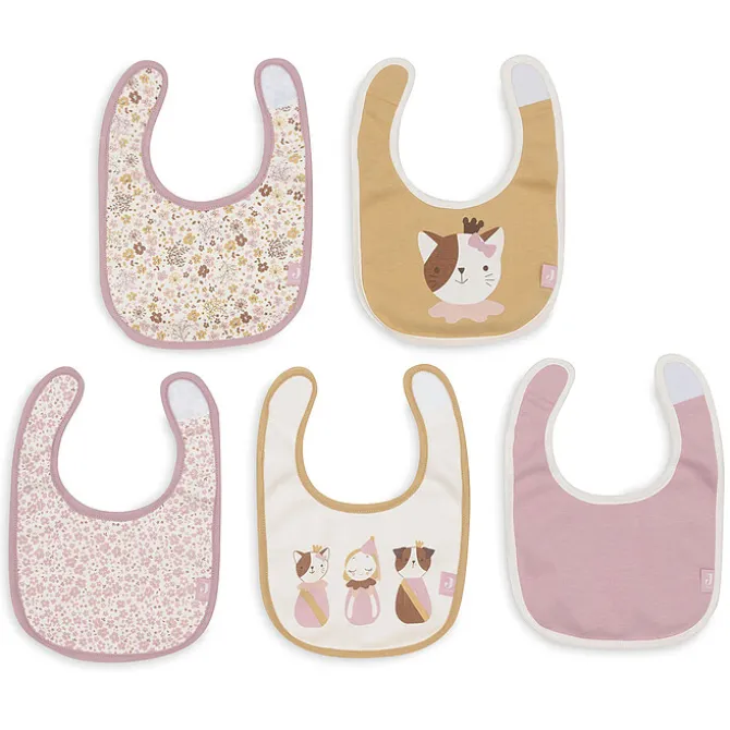 Jollein Lot de 5 Bavoirs Imperméables - Flower Fairies