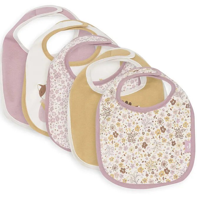 Jollein Lot de 5 Bavoirs Imperméables - Flower Fairies