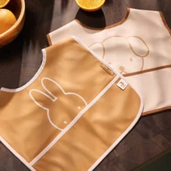 Jollein Lot de 2 Bavoirs Imperméables - Miffy Peekaboo Wild Rose