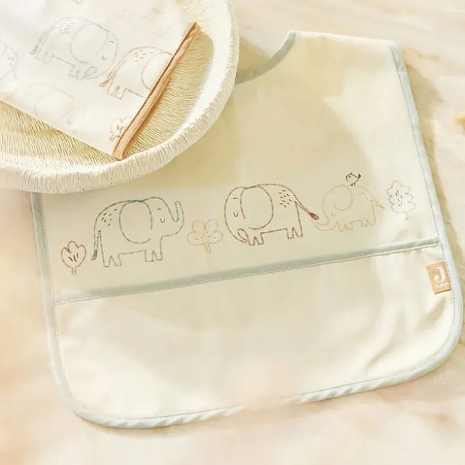 Jollein Lot de 2 Bavoirs Imperméables - Elephant Tales