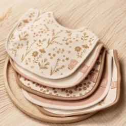 Jollein Lot de 5 Bavoirs Imperméables - Bloomy