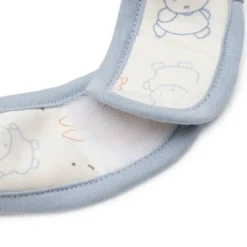 Jollein Lot de 5 Bavoirs Imperméables Miffy Moments - Cloudy Blue