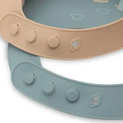 Jollein Lot de 2 Bavoirs Silicone - On The Go