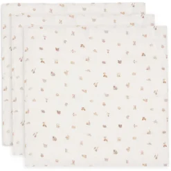 Jollein Lot de 3 Langes Gaze de Coton - Animal Friends