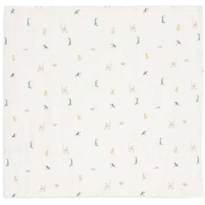 Jollein Lot de 3 Petits Langes Gaze de Coton - Jungle Jambo