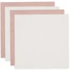 Jollein Lot de 4 Petits Langes - Wild Rose & Ivory