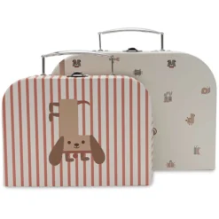 Jollein Lot de 2 Valisettes à Jouets - Animal Friends