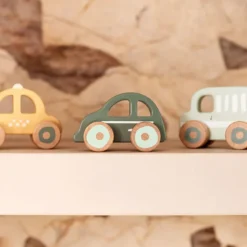Jollein Lot de 3 Voitures en Bois