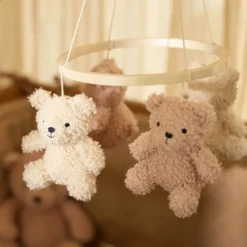 Jollein Mobile Teddy Bear - Wild Rose & Naturel