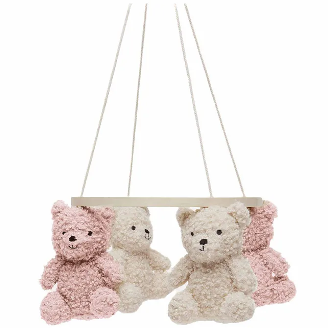 Jollein Mobile Teddy Bear - Wild Rose & Naturel