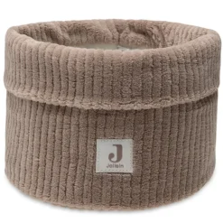 Jollein Panier de Rangement Cloudy Rib - Milky Coffee