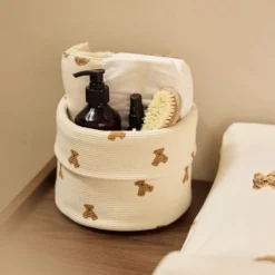 Jollein Panier de Rangement Little Waffle - Mini Teddy Bear