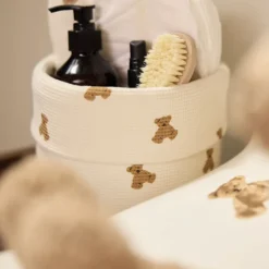 Jollein Panier de Rangement Little Waffle - Mini Teddy Bear