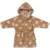 Jollein Peignoir de Bain Eponge Jacquard Teddy Bear Biscuit - 1/2 Ans