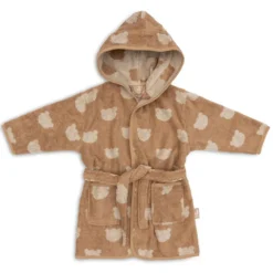 Jollein Peignoir de Bain Eponge Jacquard Teddy Bear Biscuit - 1/2 Ans