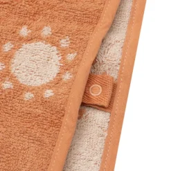 Jollein Poncho de Bain Eponge Jacquard Réversible - Sun Light Terra