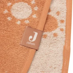 Jollein Poncho de Bain Eponge Jacquard Réversible - Sun Light Terra