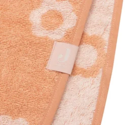 Jollein Poncho de Bain Eponge Jacquard Réversible - Flower Blush