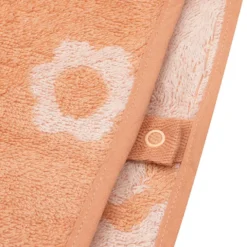 Jollein Poncho de Bain Eponge Jacquard Réversible - Flower Blush
