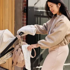 Jollein Sac à Langer Embossed Lily - Milky Coffee