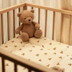 Jollein Tapis de Parc Rectangulaire Little Waffle - Mini Teddy Bear