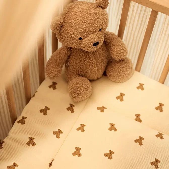 Jollein Tapis de Parc Rectangulaire Little Waffle - Mini Teddy Bear