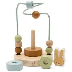 Jollein Tour d'Empilage en Bois à Spirale - Bunny Luz Jollies