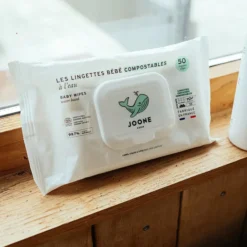 Joone Paquet de 50 Lingettes à l'Eau Compostables