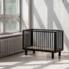 Karl & Fric Lit Bébé Evolutif Nox Noir Satin - 60 x 120 cm