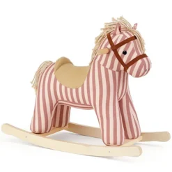 Kid's Concept Cheval à Bascule Mila - Rayé Vieux Rose