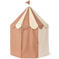 Kid's Concept Tente de Jeu Pavillon - Rayé Brun Poudré
