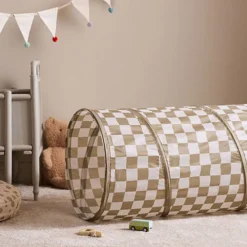 Kid's Concept Tunnel de Jeu - Damier Kaki