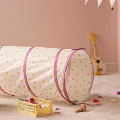 Kid's Concept Tunnel de Jeu - Pois Rose