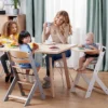Kinderkraft Chaise Haute ENOCK - Naturel et Blanc