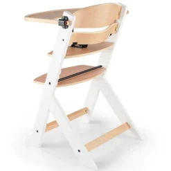 Kinderkraft Chaise Haute ENOCK - Naturel et Blanc