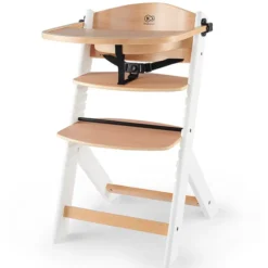 Kinderkraft Chaise Haute ENOCK - Naturel et Blanc