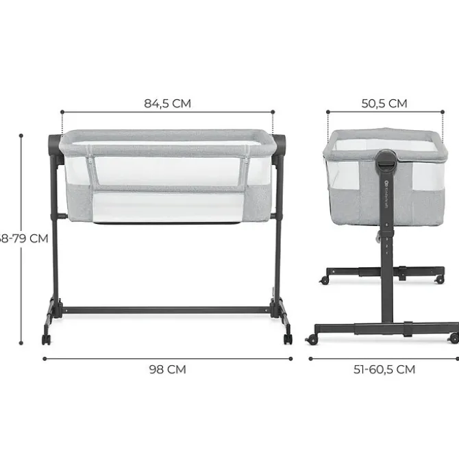 Kinderkraft Lit Bébé NESTE UP - Gris