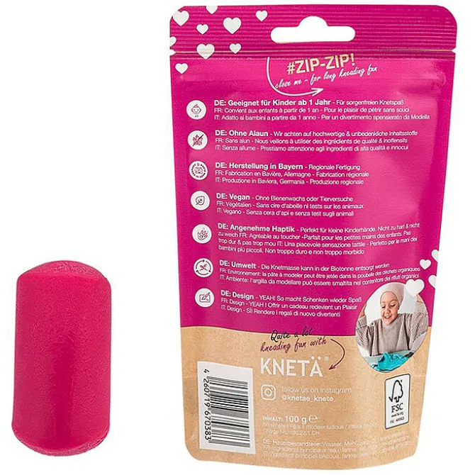 KNETÄ Pot de Pâte à Modeler - Rose