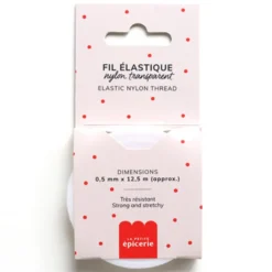 La Petite Epicerie Fil Nylon Elastique Transparent Ø 0,5 mm - 125 cm