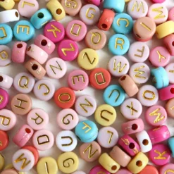 La Petite Epicerie Pot de Perles Lettres - Couleurs Chaudes