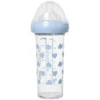 Le Biberon Français Biberon Coeurs Bleus - 210 ml