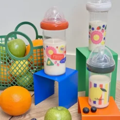 Le Biberon Français Lot de 3 Biberons Fruits - 210 ml et 360 ml
