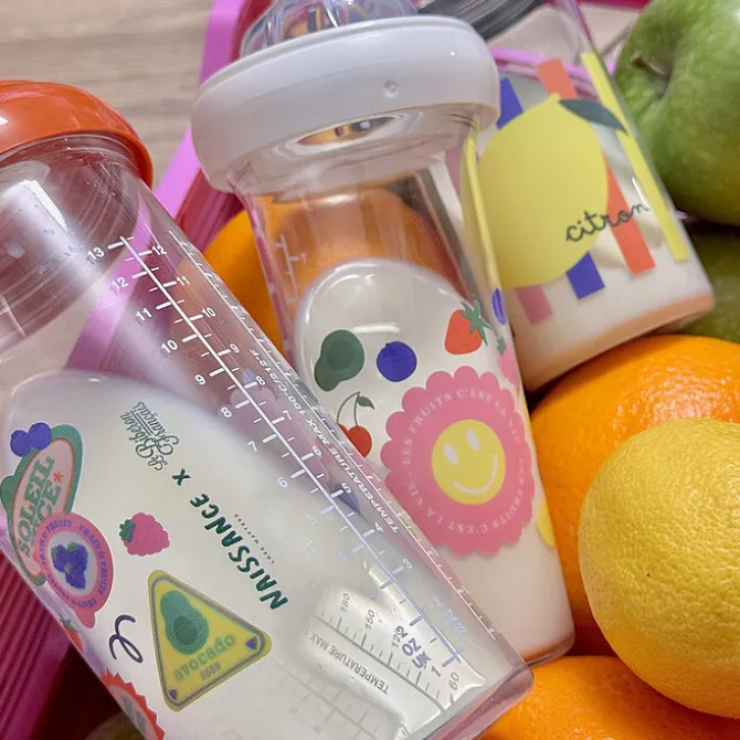 Le Biberon Français Lot de 3 Biberons Fruits - 210 ml et 360 ml