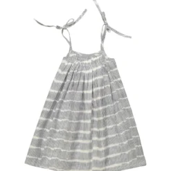 Le Petit Lucas du Tertre Robe Violette - Blue Cloud Ikat - 9/12 Mois